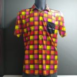 camicia manica corta bikecafe by biciclista quadri fronte