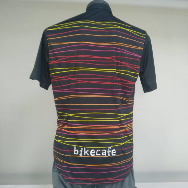 camicia manica corta bikecafe by biciclista righe retro