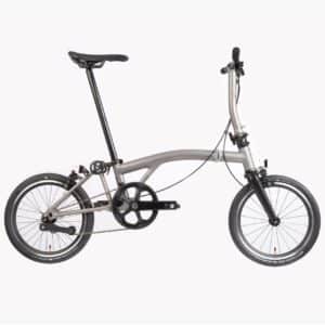 Brompton T Line ONE 01 - Blasted Titanium