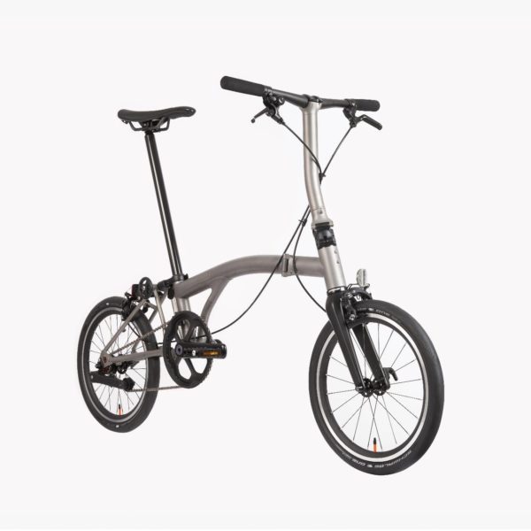 Brompton T Line ONE 03 - Blasted Titanium