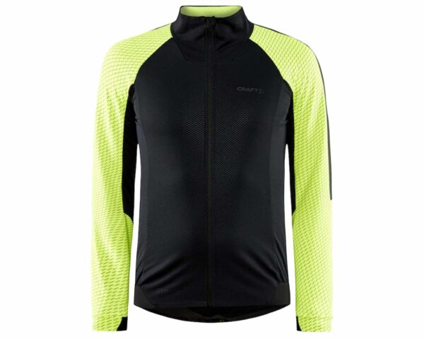 CRAFT ADV BIKE SUBZ JACKET LUMEN BLACK- FLUMINO YELLOW X-LARGE