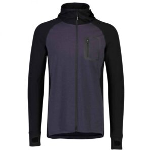 MONS ROYAL Transverse Midi Full Zip Hood Black/Ultra Blue M