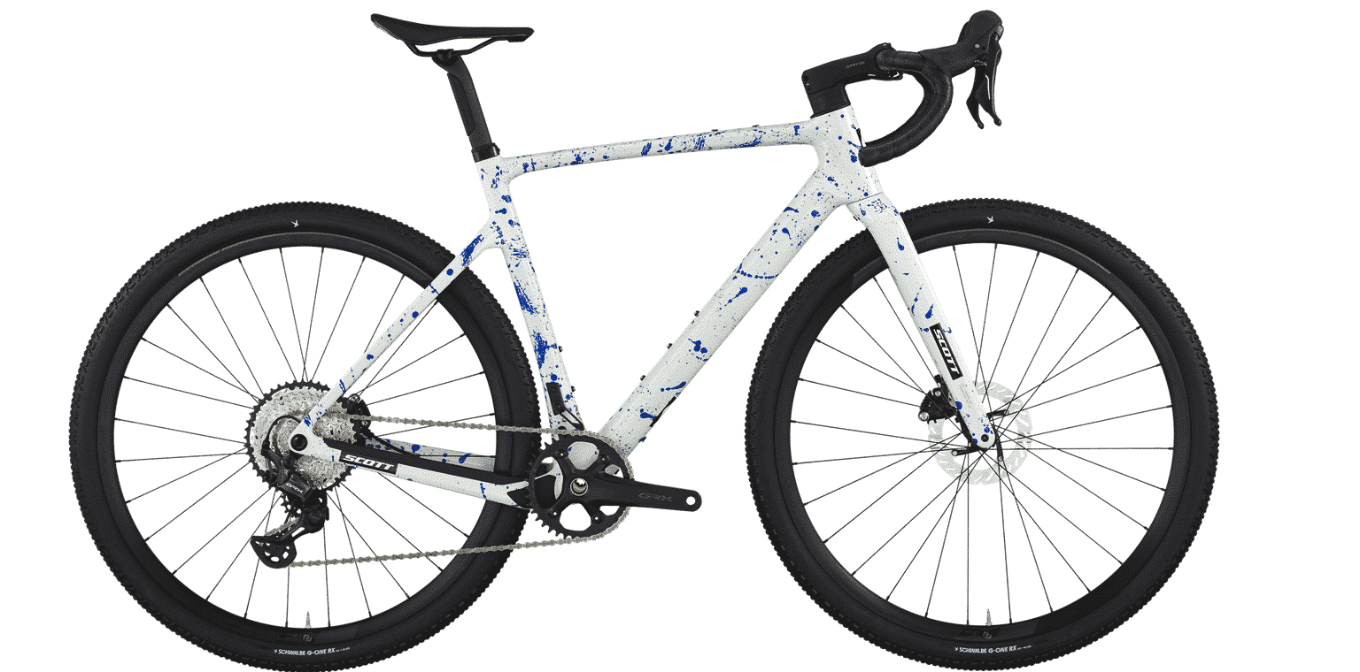 Scott Addict Gravel 30 cod. 425366 col. white splatter blue mis. 54